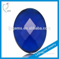 Wholesale Oval Flat Back Faceted Blue Sapphire Stone Price